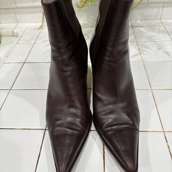 Michael Kors Pre-owned Brown Leather Jodhpur Riding Booties - Picture 1 of 11